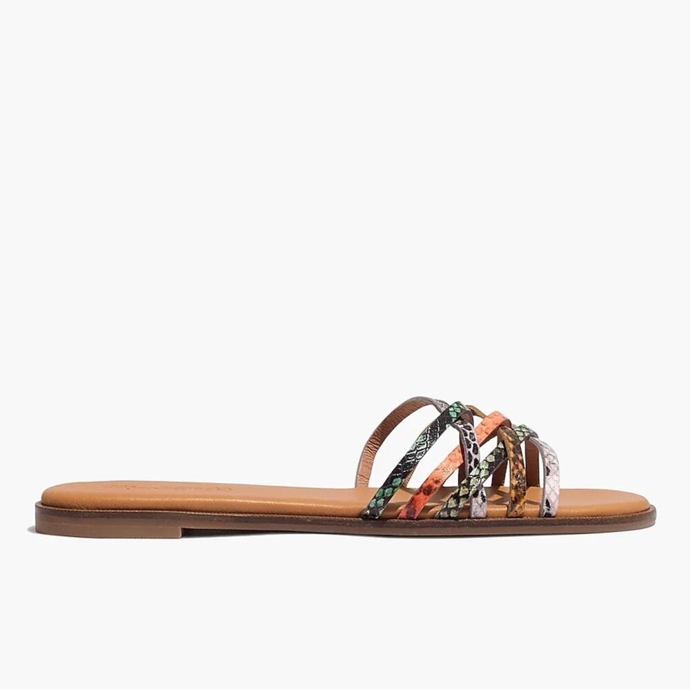 The Tracie Crisscross Slide Sandal in Snake Embossed
Leather Women’s Size 6 - Picture 4 of 8
